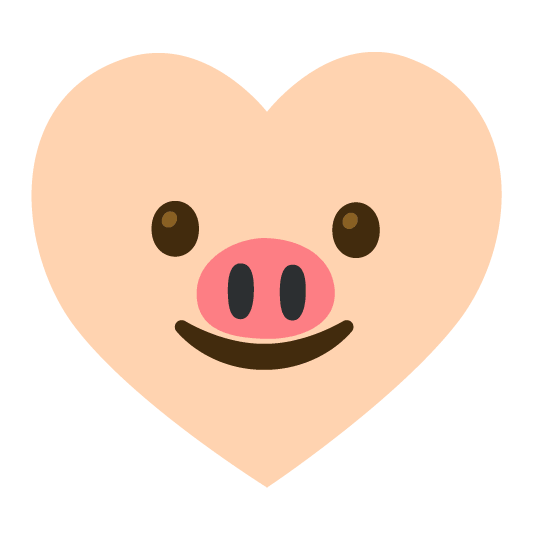 ♥️ + 🐷️