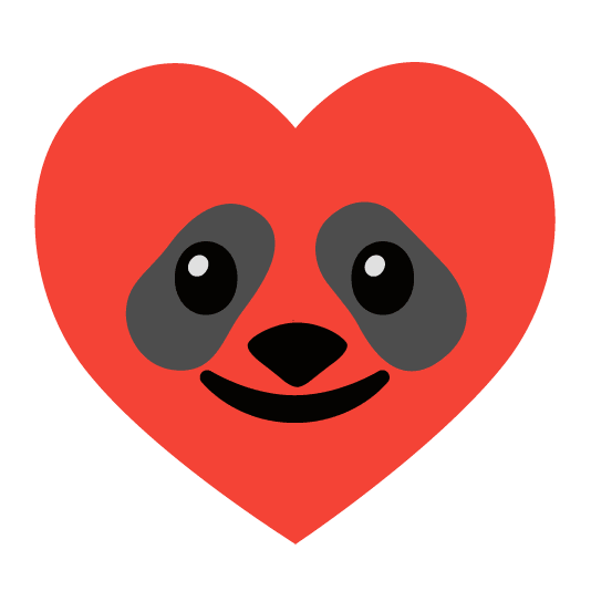 ♥️ + 🐼️